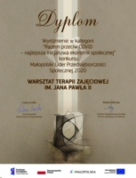 WTZ im. Jana Pawła II wyróżnione